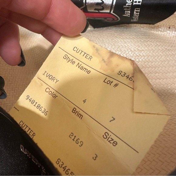 Justin straw cowboy hat western cowgirl red black tan 7 long oval 6X regal Toyo - Picture 4 of 16